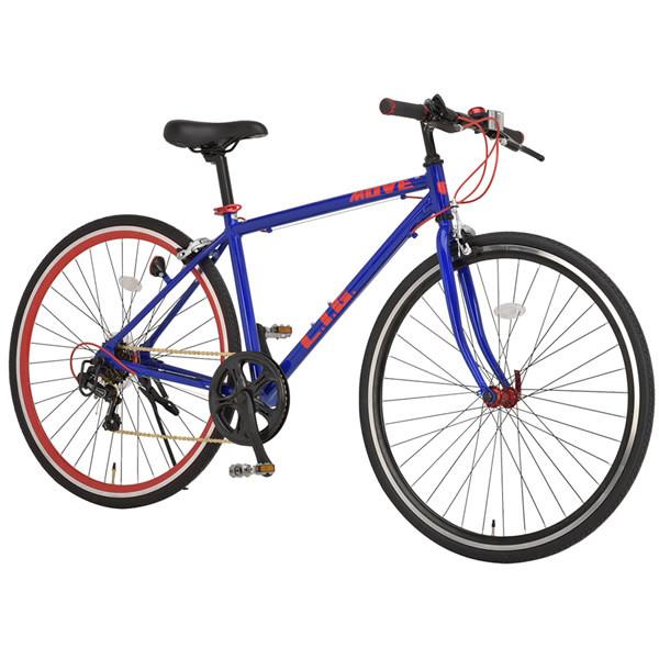 [�\�� 4�����{�ȍ~]�y���[�J�[�����z LIG MOVE �O��ِF�̃J���[�������C�P�Ă� 700C �N���X�o�C�N �l�C�r�[/���b�h