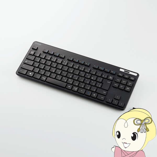 他サイト： エレコム 無線キーボード 薄型 メンブレン式 抗菌 コンパクトサイズ ブラック TK-FDM109TKBKの商品画像