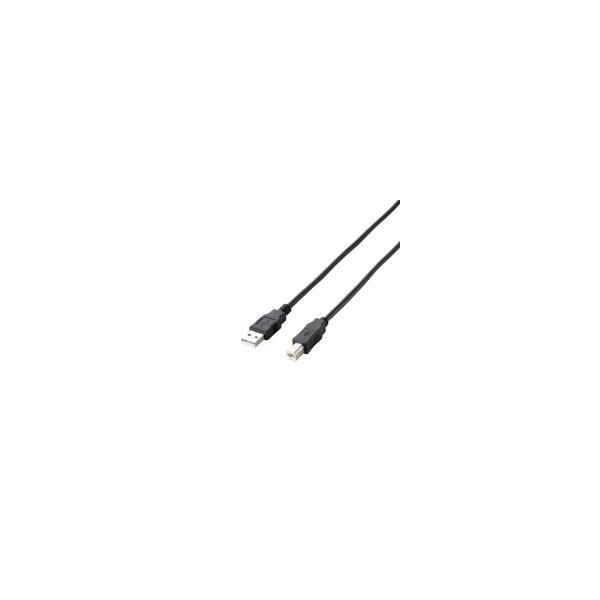 ELECOM �G���R�� 3.0m EU RoHS�w�ߏ����G�RUSB2.0�P�[�u�� A-B�^�C�v U2C-JB30BK