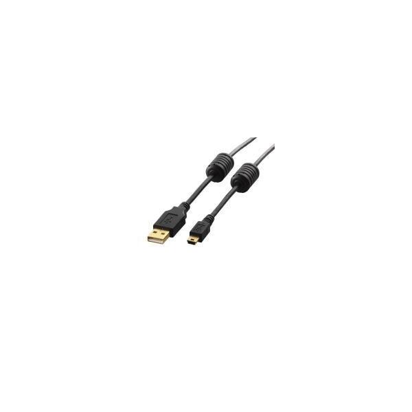 U2C-MF50BK ELECOM �G���R��  �t�F���C�g�R�A�t��USB2.0�P�[�u�� 5.0m