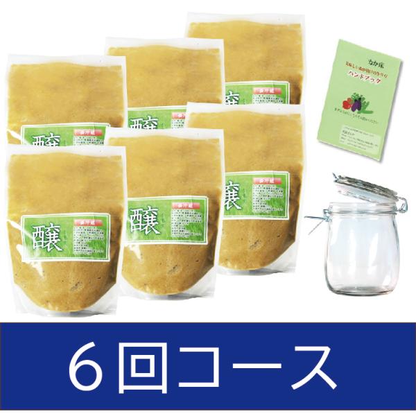 【商品名】醸（かもす）スタンドパック6回コース（そのまま食べれる天然自然発酵食品）　　　　　容器2個（1回目と4回目に1個ずつお届けします）　　　　　美味しいぬか漬けの作り方ハンドブック【内容量】500g×6　1個あたり税込3483円　　　...