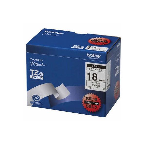 CR-09848 �u���U�[ ���x���p���~�l�[�g�e�[�v 18mm �� 5���� TZE-241V