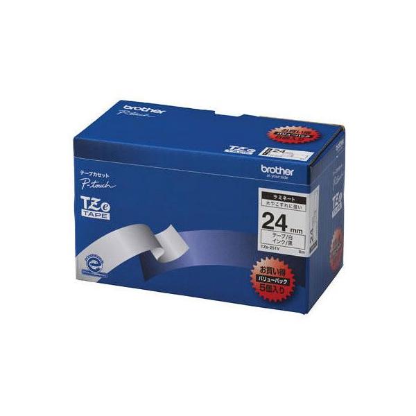 CR-09850 �u���U�[ ���x���p���~�l�[�g�e�[�v 24mm �� 5���� TZE-251V