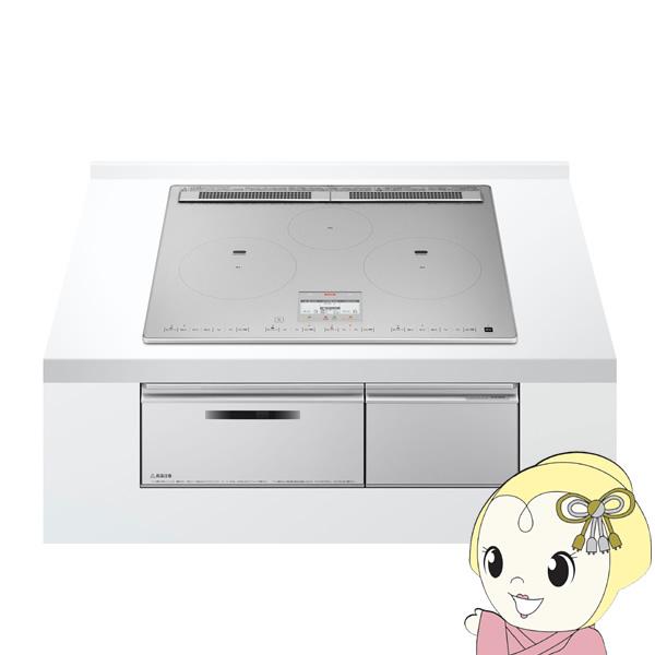 他サイト： [予約]ビルトインIHクッキングヒーター 日立 幅60cm 鉄・ステンレス対応 プレミアムシルバー HT-N100STF-S 3口 200V 30A 天面操作/srmの商品画像