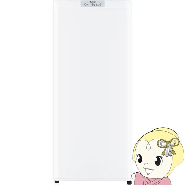 冷凍庫 1ドア 小型 家庭用 三菱電機 MF-U12K-W 右開き 前開き 121L ホワイト ファン式 霜取り不要 スリム 急速冷凍 省エネ 耐熱トップテーブル/srm