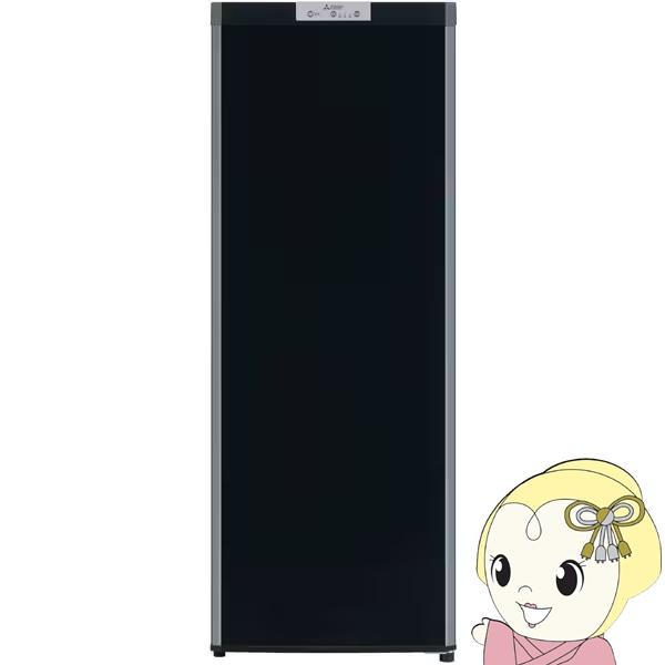[予約]冷凍庫 1ドア 小型 家庭用 三菱電機 MF-U14K-B 右開き 前開き 144L サファイアブラック ファン式 霜取り不要 スリム 急速冷凍 耐熱トップテーブル/srm