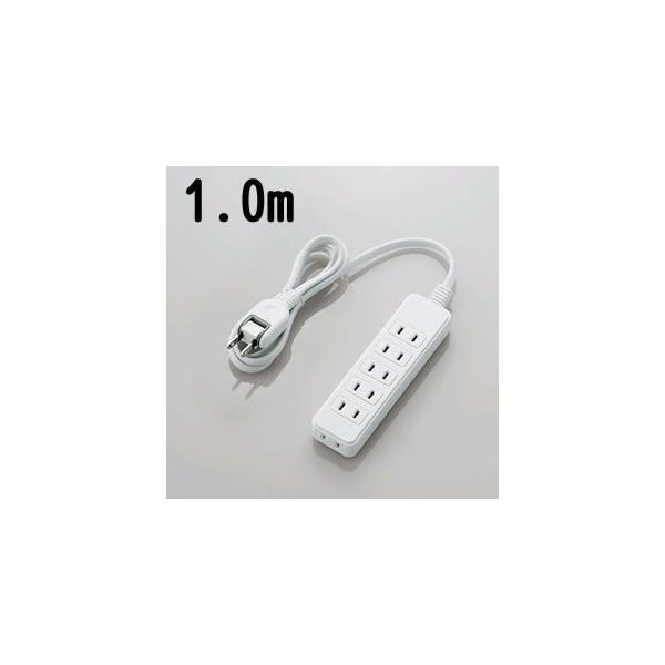 ELECOM(�G���R��) �d���^�b�v T-S02-2610WH 6�� 1.0m