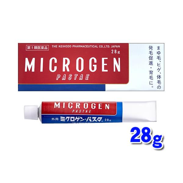 ★薬剤師による適正使用確認後の発送★【第1類医薬品】市販薬　ミクロゲンパスタは、まゆ毛、ひげ、胸毛などの頭髪以外の体毛を育毛促進します。2種のテストステロン主成分で吸収されやすいクリームタイプの塗り薬。1日1〜2回、目的の部位に塗りこみます...