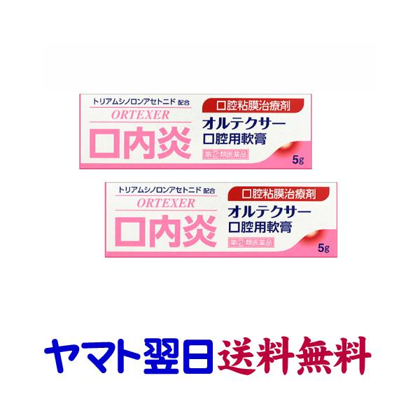 ★★南東北〜九州まで全国あすつく★★【指定第2類医薬品】市販薬　オルテクサーは口腔用軟膏のトリアムシノロンアセトニドを有効成分とする口内炎治療薬です。アフタ性口内炎の出来やすい口腔粘膜に、優れた付着力で患部を保護するとともに、抗炎症作用によ...