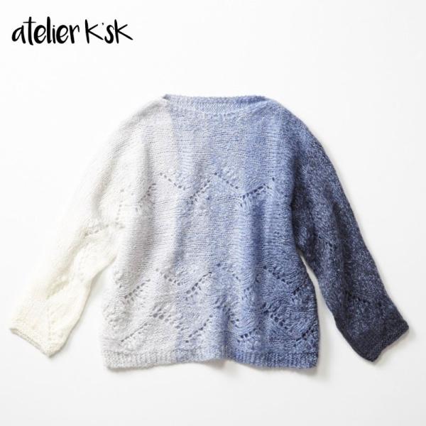 Atelier K Sk アトリエ K Sk 岡本啓子 棒針編み 手編みキット ニット 横編みセーター Atelierksk Ak Se18a019 Gise 通販 Yahoo ショッピング