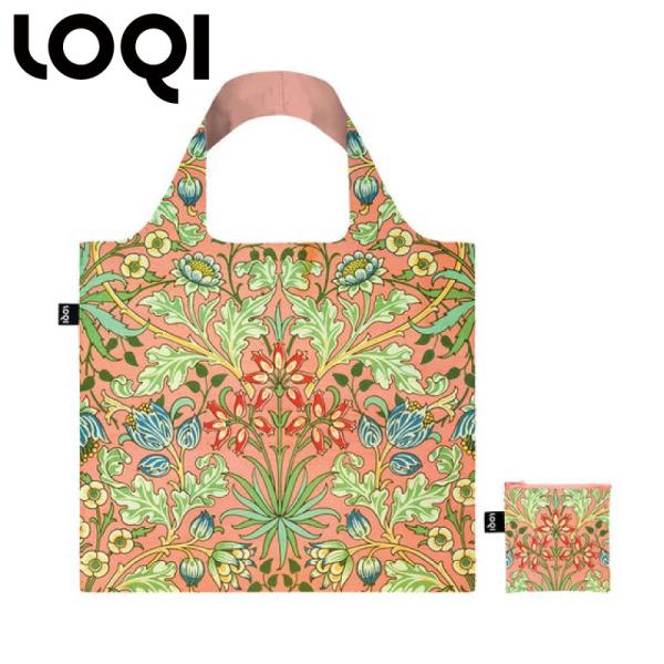 LOQI ローキー Museum Hyacinth WILLIAM MORRIS ヒヤシンス wmhy エコバッグ 折りたたみ コンパクト