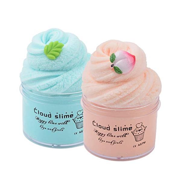 ミントリーフ ピーチクラウド コットンスライム