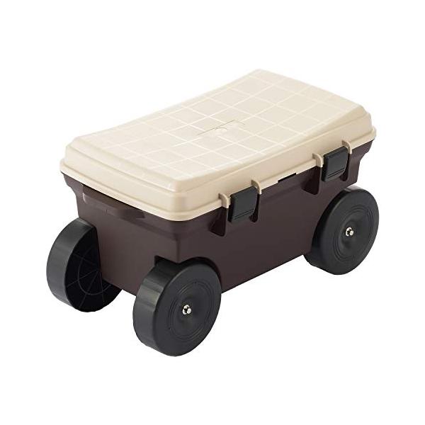 ベストコ フィールドカート トレー付 ボタニカルスタイル MA-2221 51×30.5×28.5cm ブラウン