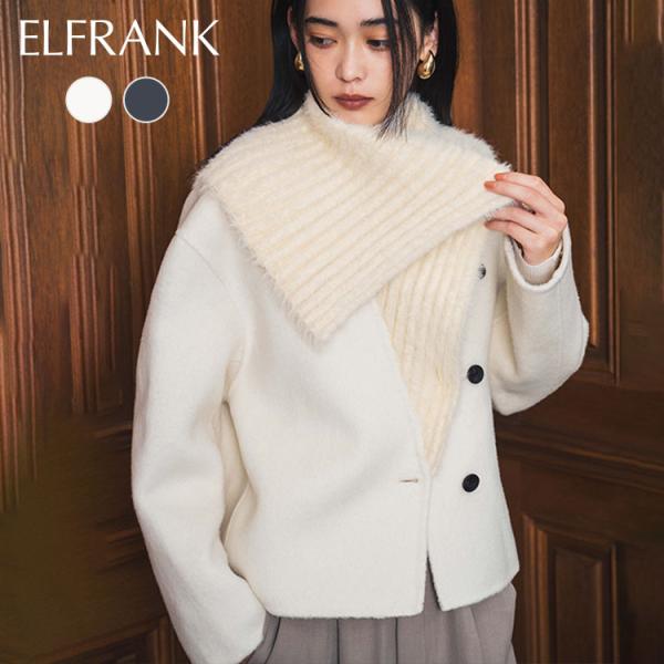 慈雨 ジウ ウール 総柄 コート ジャケット アウター 羽織もの girl-k_ef-to-wfi-052