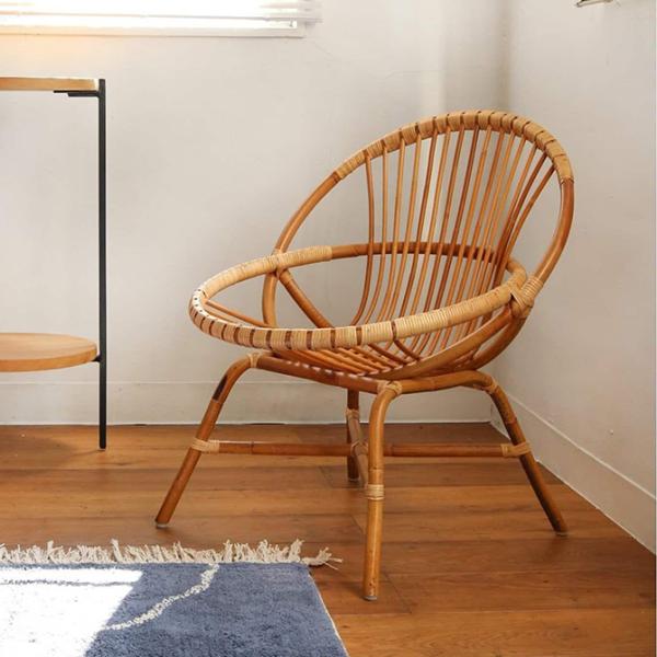 ジャーナルスタンダード　ラタン編み チェア ライトブラウン ジャーナルスタンダード ラタン編み チェア ライトブラウン