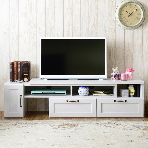 送料無料　大人気の伸縮式ローボード】FREXローボード（扉付タイプ） ローボード テレビボード テレビ台 伸縮 伸長 FREX(フレックス