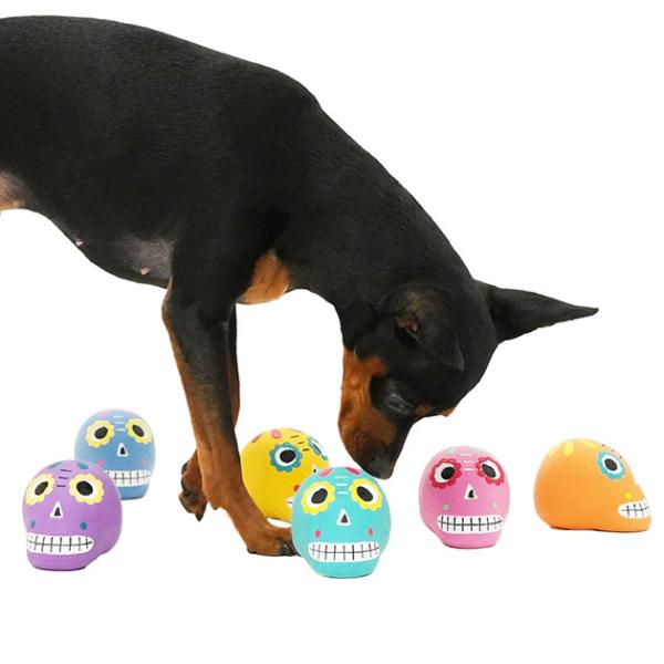 犬のおもちゃ ドッグトイ 音がなる MANDARINE BROTHERS マンダリンブラザーズ ラテックス メキシカン スカルトイ