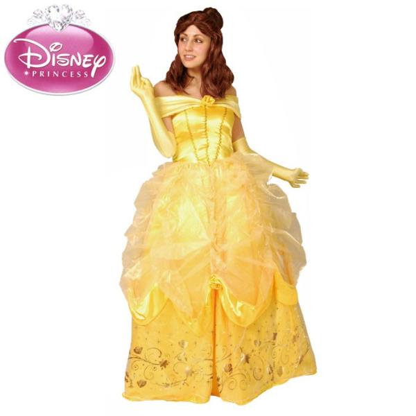 特売割 コスチューム ハロウィン ディズニー ベル 仮装 Bell 美女と野獣 Adult 衣装 プリンセス Adult デラックス コスプレ 仮装 衣装 イベント レディース キャラクター 新品 値段