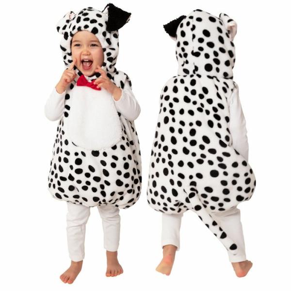 ハロウィン コスプレ ベビー 衣装 マシュマロダルメシアン 赤ちゃん 女の子 男の子 ふわもこ素材 着ぐるみ ワンピースタイプ ダルメシアン 犬 ドッグ 101匹わん Cla8076 Zakka Green 通販 Yahoo ショッピング