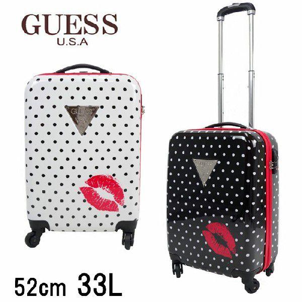 スーツケース キャリーケース 小型 GUESS Polka Dot Kiss ゲス ポルカ ドット キス4輪 52cm 約33L GPZ1-52  TSAロック搭載
