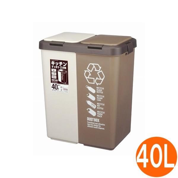 ゴミ箱 分別 カラー分別 ツインプッシュ 40l ごみ箱 分別 ダストbox くずかご ダストボックス Th Zakka Green 通販 Yahoo ショッピング