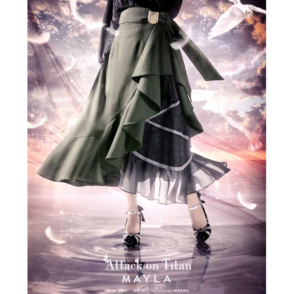 MAYLA 進撃の巨人 アイコニック スカート giv-store_cl-aot-sk-bk