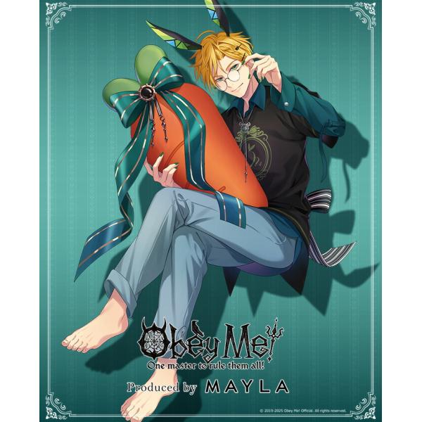 MAYLA マイラ Obey Me! おべいみー！ グッズ 服 オベイミー! アイコニック リボンT Satan サタン フリーサイズ ユニセックス 男女兼用 正規品 新品 公式 Obey Me!  キャラクターTシャツ 人気 ブランド プレゼント giv-store_cl-obm-tsgr