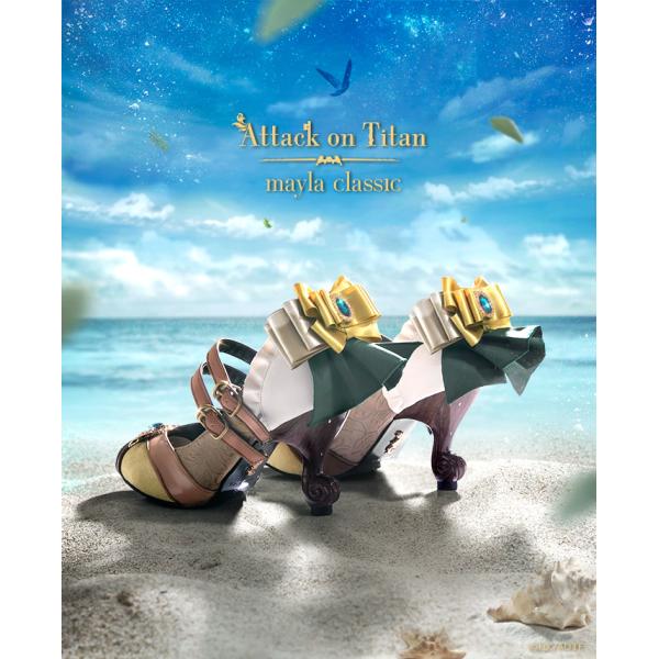 mayla classic マイラクラシック 進撃の巨人 グッズ 靴 パンプス 進撃の巨人 アイコニックシューズ アルミン・アルレルト レディース 女性 新品 正規品 公式 キャラクター グッズ 人気 プレゼント ギフト giv-store_e10-aot-7prsye