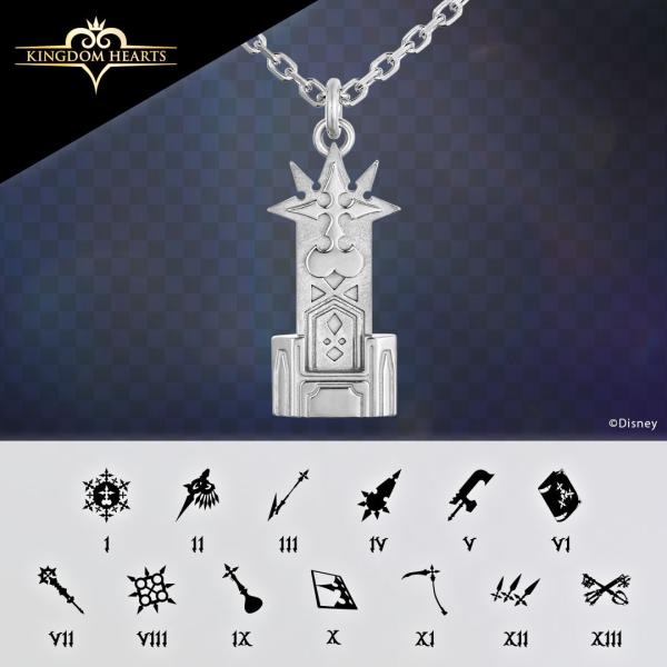 「キングダム ハーツ」 グッズ ネックレス アクセサリー / X III機関 / ネックレス プラチナ 男女兼用 ユニセックス メンズ レディース プレゼント
