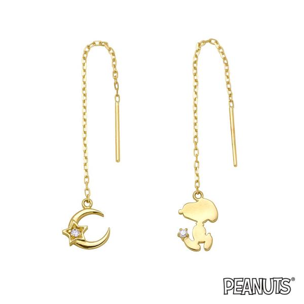 スヌーピー ピアス アクセサリー ジュエリー Snoopy グッズ Star D Or Wishing Star シリーズ ムーン スヌーピー アメリカンピアス K10yg プレゼント Kpra0003 Giv ギヴ Yahoo 店 通販 Yahoo ショッピング