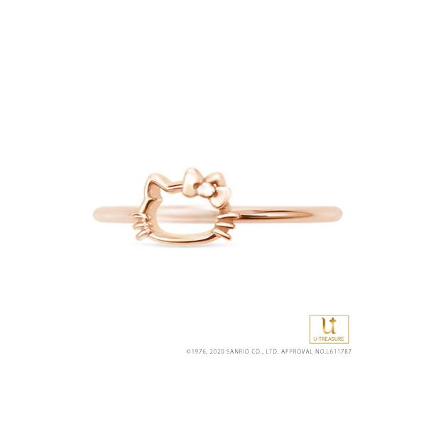 ハローキティ 指輪 リング Hello Kitty K14ローズゴールド
