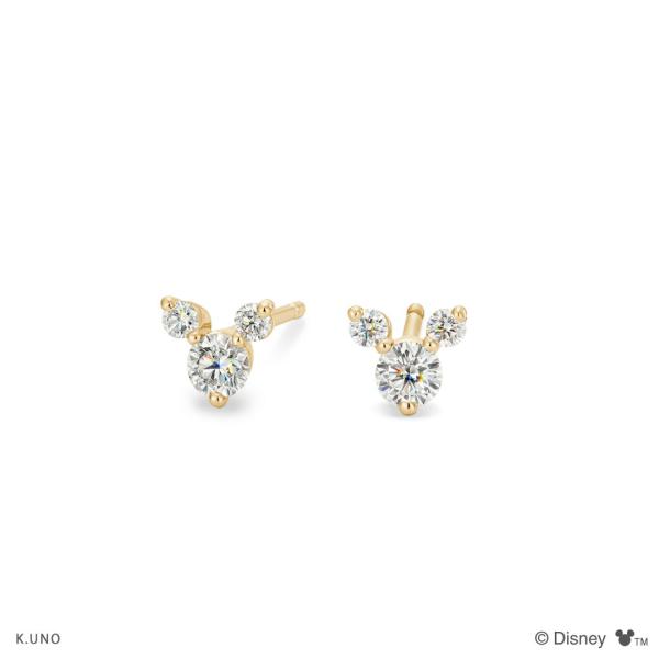 Disney（ディズニー） ケイウノ K.UNO / ミッキーマウス / ピアス K18 