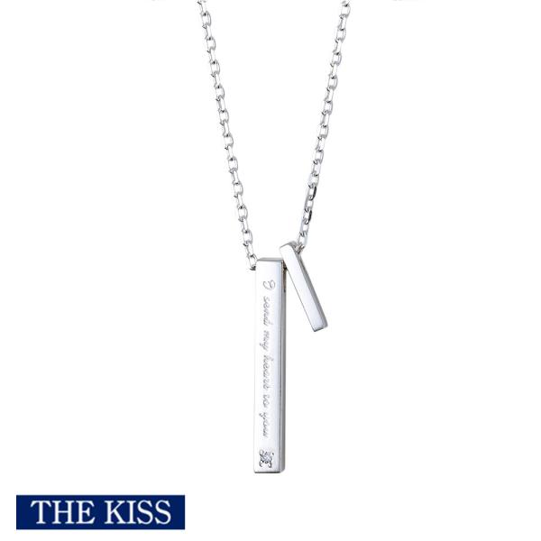 メンズ 男性 ネックレス THE KISS ザキッス シルバー ネックレス メンズ 単品 メッセージ アクセサリー シンプル おしゃれ カップル プレゼント