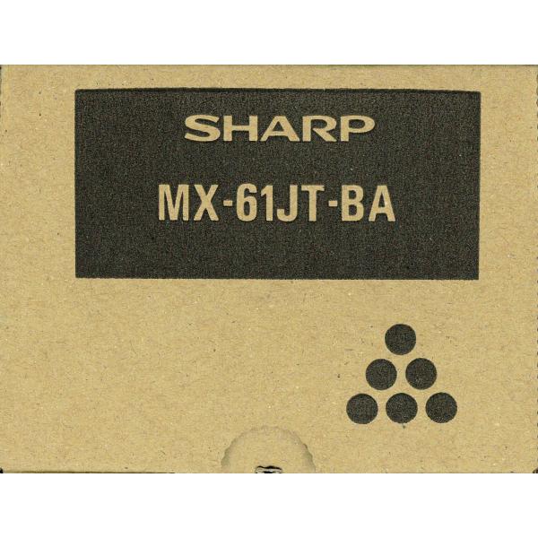SHARP カラー複合機用 ブラックトナーカートリッジ MX61JTBA MX-61JTBA