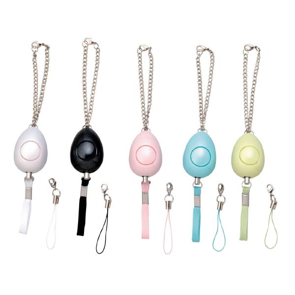 軽量・小型で大音量。大人の女性も持ちやすいスタイリッシュなデザインです。ストラップパーツ付ストラップパーツ付本体：42.8×30×28mm、チェーン：長170mm、ヒモ：40mm40gABS95×60×35mm