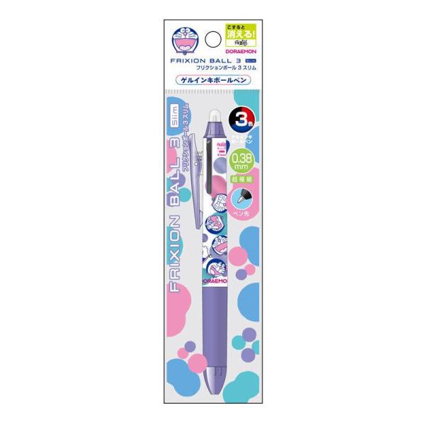 フリクションボールペン3スリム ドラえもん ゲルインキボールペン 3色ボールペン 0.38mm 日本製 消せるボールペン ショウワノート