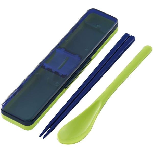 スケーター 音の鳴らないコンビセット CCS3SA 箸 スプーン セット 18cm マルシェカラー なすび 食洗機OK 日本製