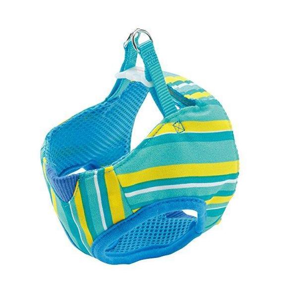 アウトレット品（汚れ） ペティオ Petio アルファッション ストライプ ベストハーネス 胴輪 SSサイズ ブルー 超小型犬用