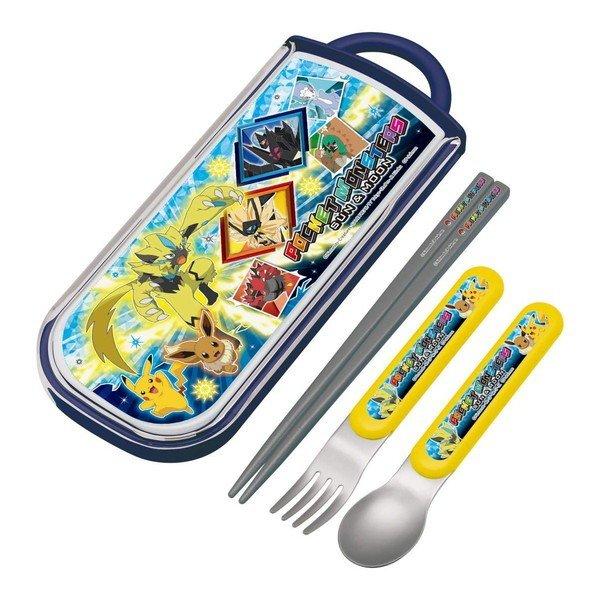送料無料 アウトレット品 ポケットモンスター サン＆ムーン トリオセット 箸 スプーン フォーク ケース TCS1AM スケータースライド式トリオセット TCS1AM