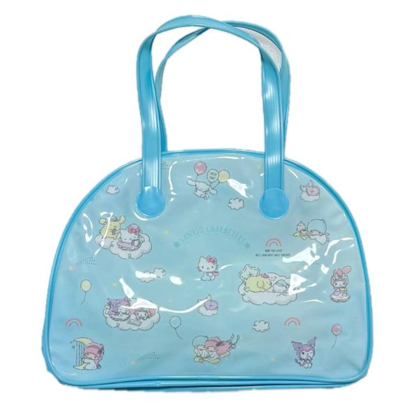 サンリオキャラクターズ ボストンビーチバッグサイズ：約W32.5cm×H24.5cm×Ｄ9cm掲載写真と実物では多少色合い等が異なって見える場合がございますので、予めご了承ください。こちらの商品は折り畳んで梱包致します。日本郵便クリックポス...