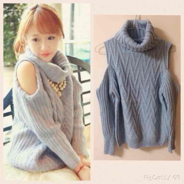 大人気 再入荷 ここだけ 芸能人 着用 おフェロ 清楚 お嬢様 小悪魔 セクシー かわいい かっこいい 肩だし 肩出し ニット セーター Buyee Servicio De Proxy Japones Buyee Compra En Japon