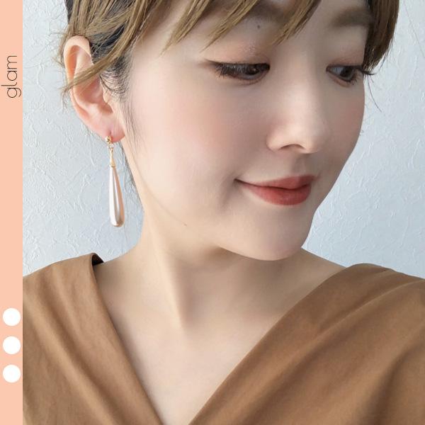 gulamu jewelry パール ドロップ ピアス イヤリング ホワイト ピンク 