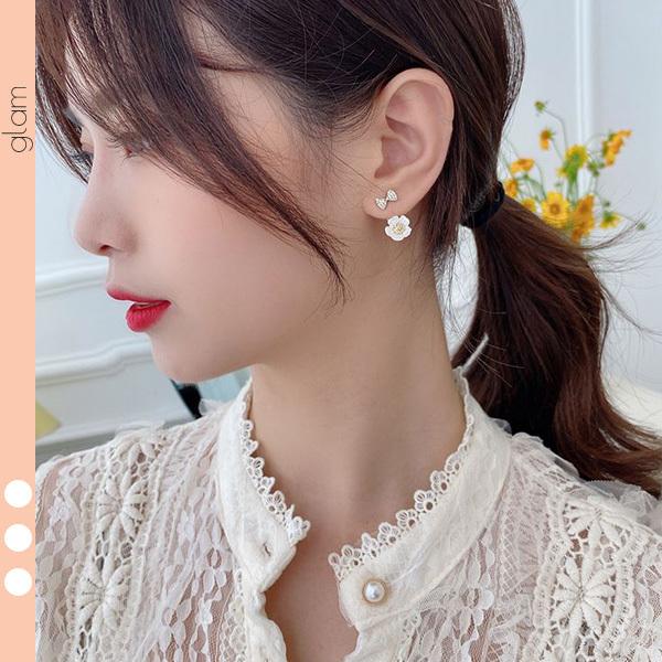 メーカー公式 韓国 ピアス 月 星 ピアス イヤーカフス 韓国 おしゃれ