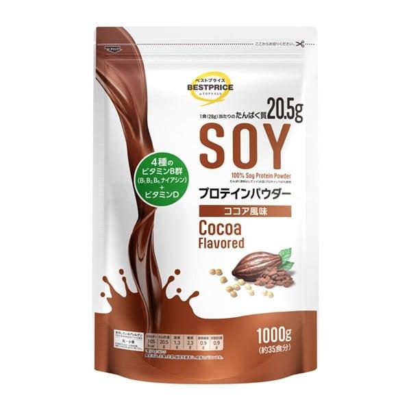 SOY プロテインパウダー ココア風味 1000g トップバリュ ベスト