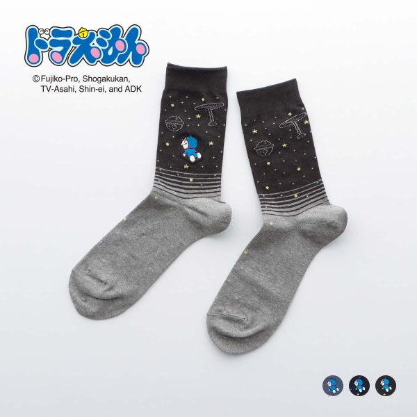 ドラえもん 星座 ミドル丈 カジュアル ソックス メンズ 靴下 男性 キャラクター 日本製 02462112