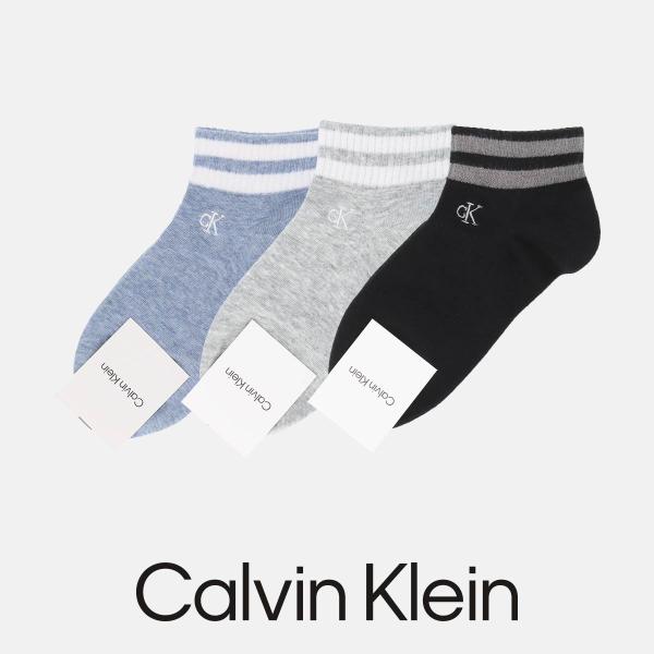 カルバンクライン ソックス レディース 履き口 ボーダー ショート丈 靴下 女性 Calvin Klein 03267035