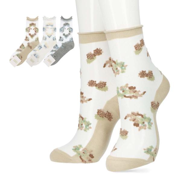 ダックス靴下 DAKS ダックス ソックス レディース テグス シースルー ドット