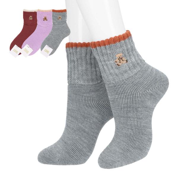 DAKS（ダックス） レディース ルームソックス 内起毛 総パイル