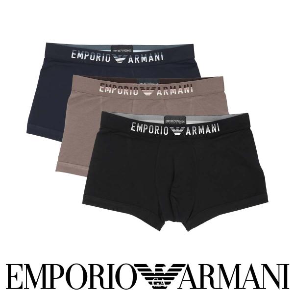 エンポリオ アルマーニ ボクサーパンツ ソフト モダール ロゴバンド EUサイズ メンズ 男性 ブランド アンダーウェア EMPORIO ARMANI SOFT MODAL 54068941