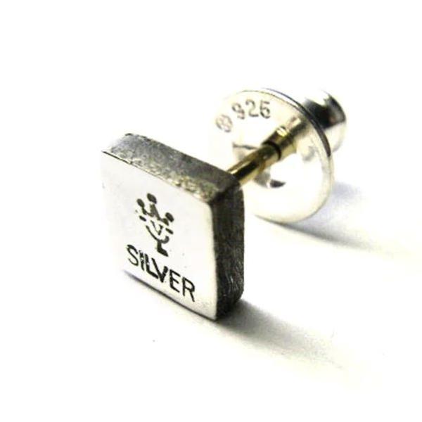 ビビファイ VIVIFY ピアス シルバー Stamp Pierce(square)